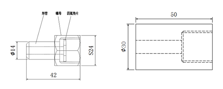 擴(kuò)散硅變送器附件尺寸